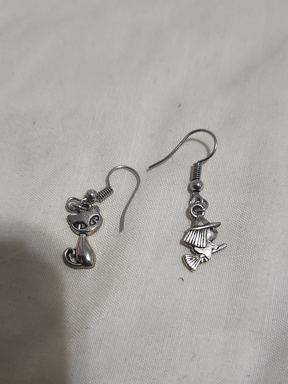 Handcrafted Mix & Match Silver Hex & Whisker Earrings